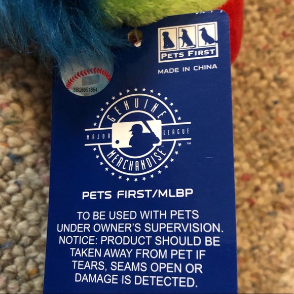 π MLB Mascots Phillie Phanatic Plush Dog Toy - Picture 7 of 9